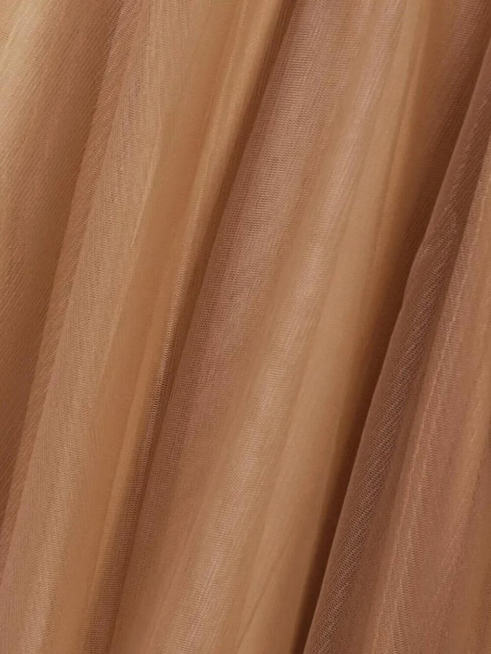 Staud Antonio Tulle Bustier Gown Maxi Dress Camel 8 NWT $795 - Picture 7 of 7